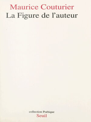 cover image of La Figure de l'auteur